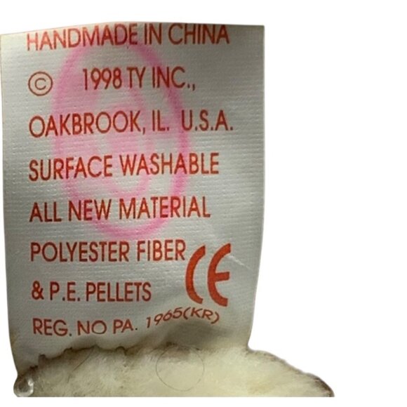 Ty Beanie Baby Tracker Basset Hound Dog Plush 1998 Brown White Stuffed Animal 8" - Picture 4 of 12